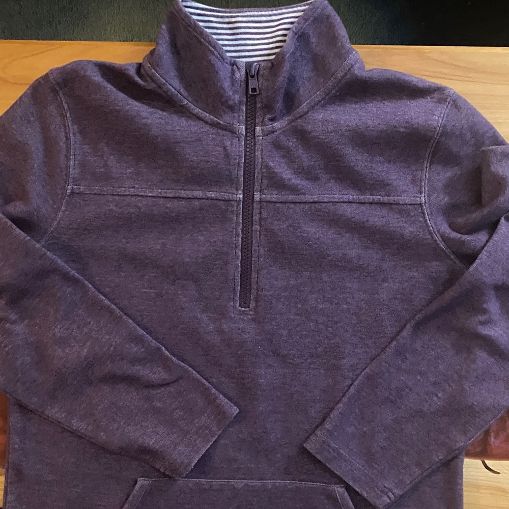 Orvis Women’s relaxed fit 1/2 Zip Sweater in Purple wash size XS
